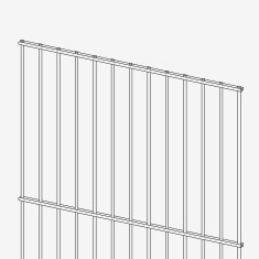 Table: double rod grating