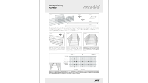 3ks arcadia Hochbeet Montageanleitung