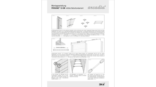 3ks arcadia Pergone13 Notice de montage