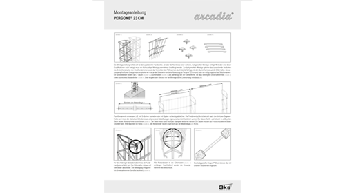 3ks arcadia Pergone23 Montageanleitung