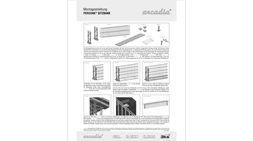 3ks arcadia Sitzbank Montageanleitung