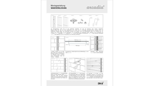 3ks arcadia Wandverkleidung Montageanleitung